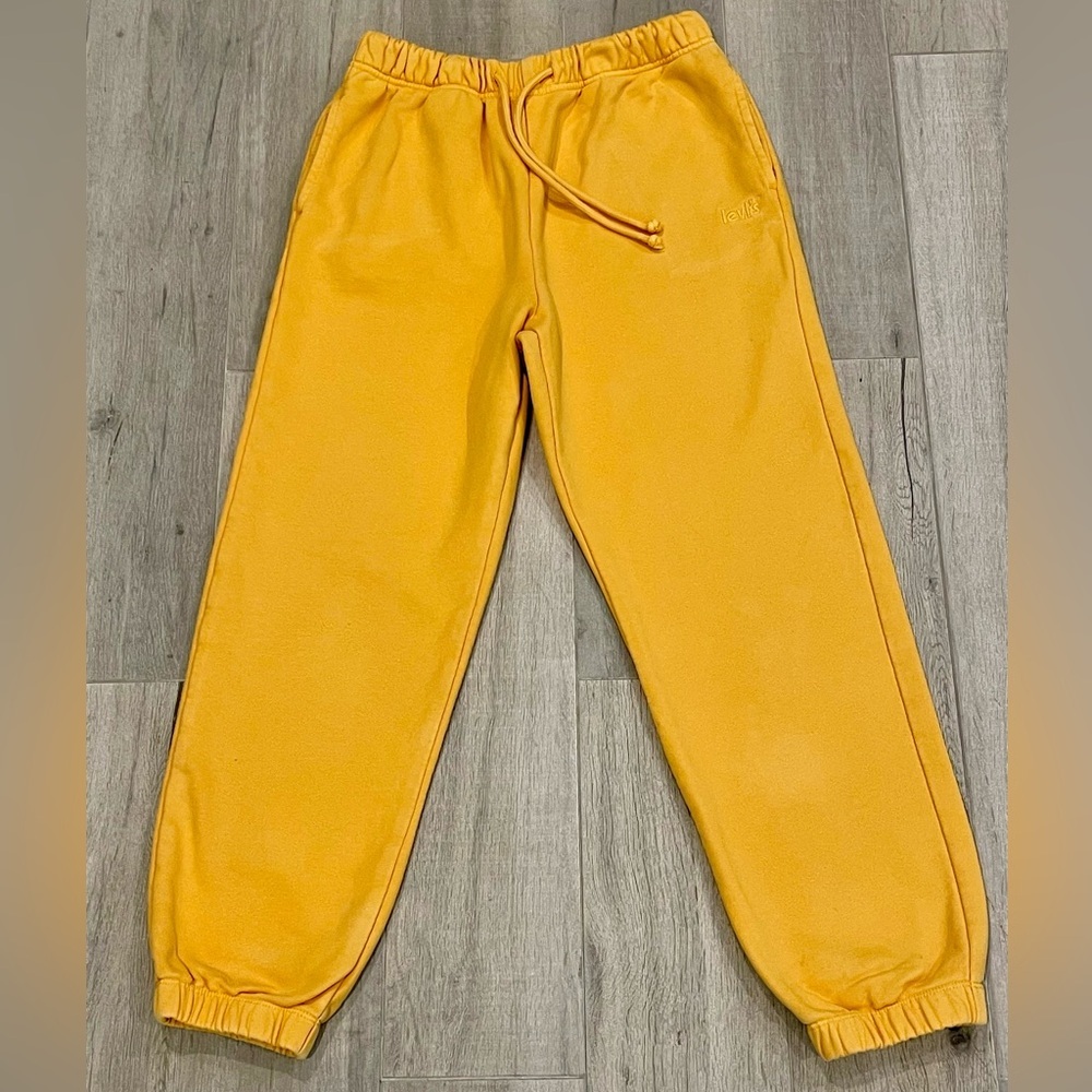 Levi’s Gold Tab Golden Orange Yellow Jogger Sweatpants 100% Cotton Size XS